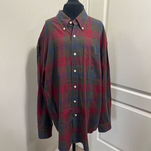 Nautica Men's XL Plaid Long Sleeve Button-Down Shirt Multicolor Casual